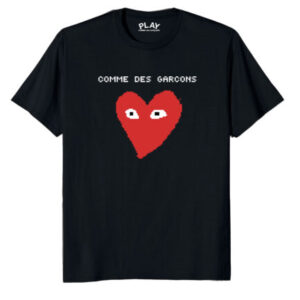 Comme Des Garcons Pixelated Text Tshirt