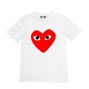 Comme Des Garcons Camouflage Heart Graphic Tees